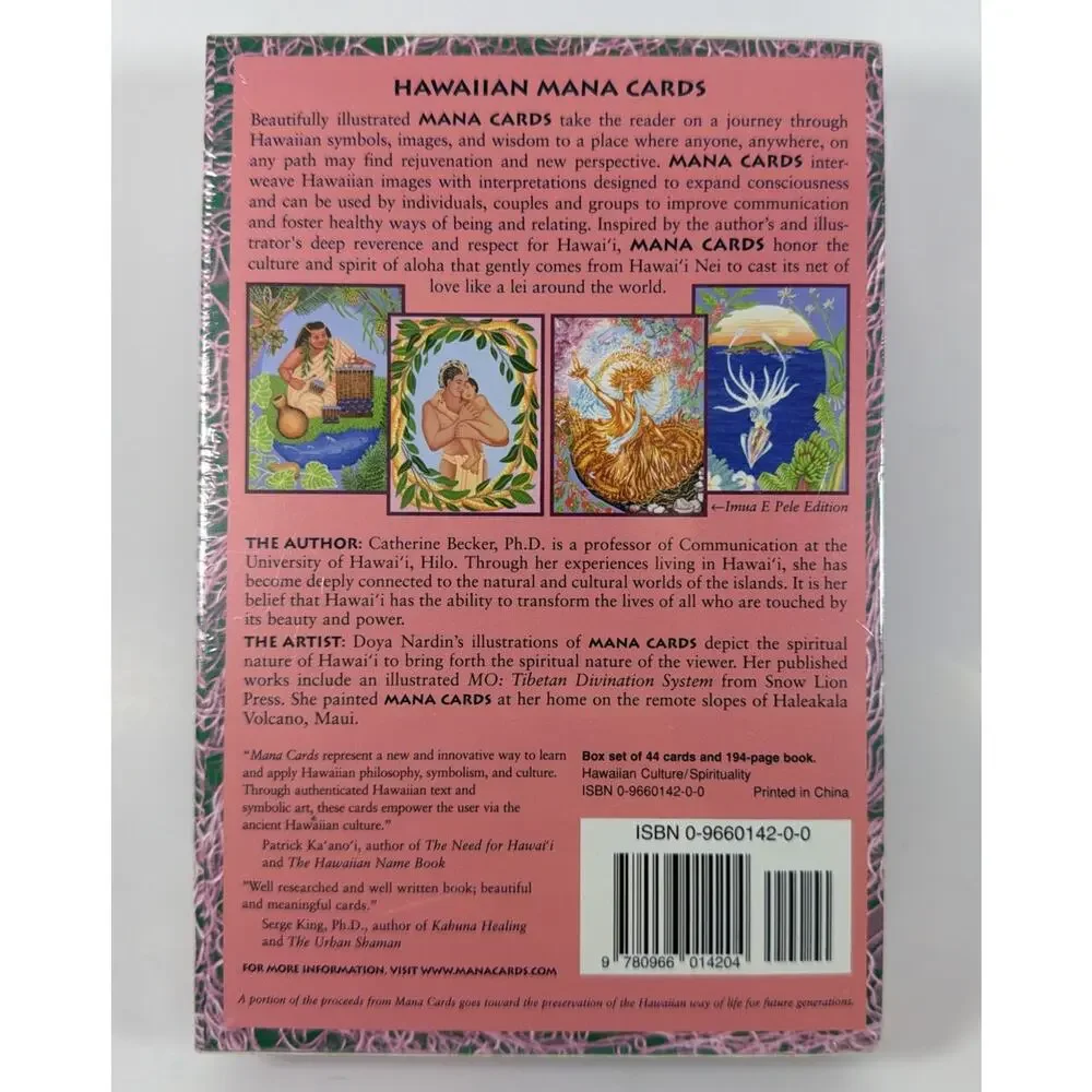 Mana Cards The Power of Hawaiian Wisdom Deck + Book Catherine Becker 44 Cards